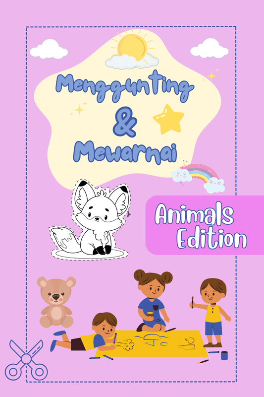 Highlight image for Free Printable Worksheet Anak (Menggunting & Mewarnai)