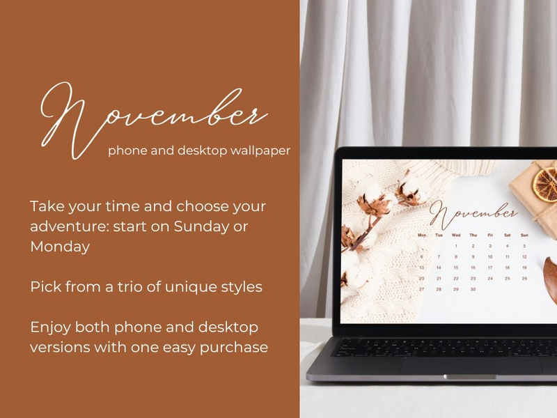 Highlight image 1 for November Phone and Desktop Wallpaper