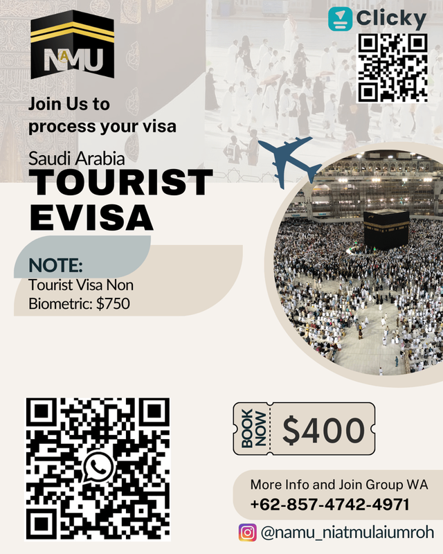 Highlight image 1 for Visa Turis Arab Saudi Non Biometric