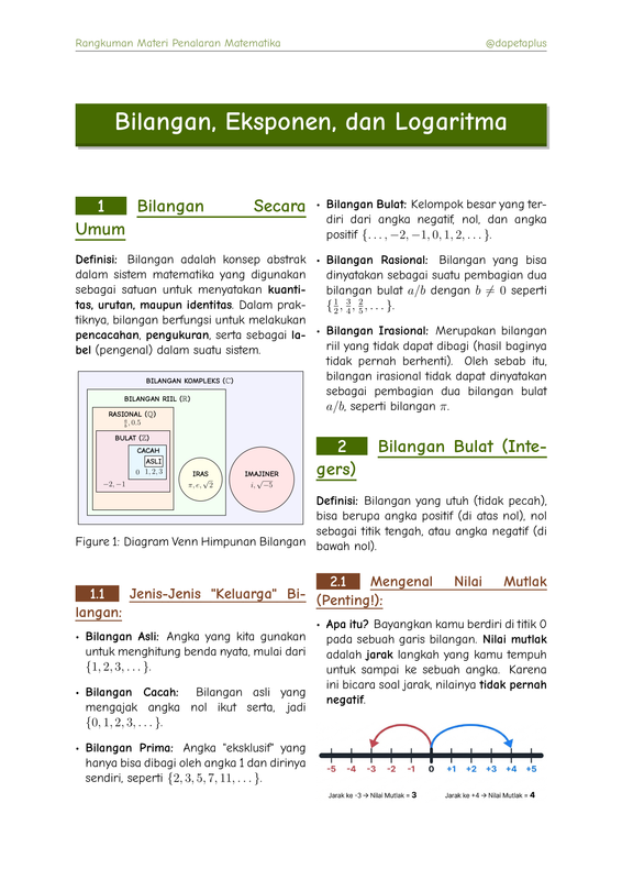 Highlight image 2 for Rangkuman Materi UTBK SNBT- Penalaran Matematika