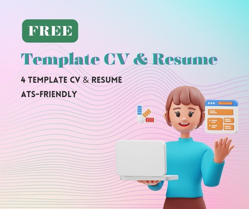 Highlight image for [FREE] Minimalist Template CV & Resume ATS-Friendly
