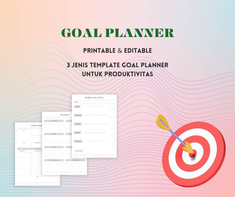 Highlight image for Printable Goal Planner Template untuk Produktivitas