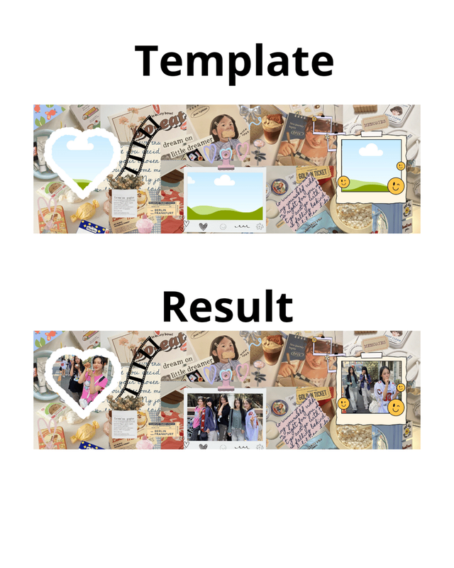 Highlight image for Template Instagram carousel scrapbook little dream