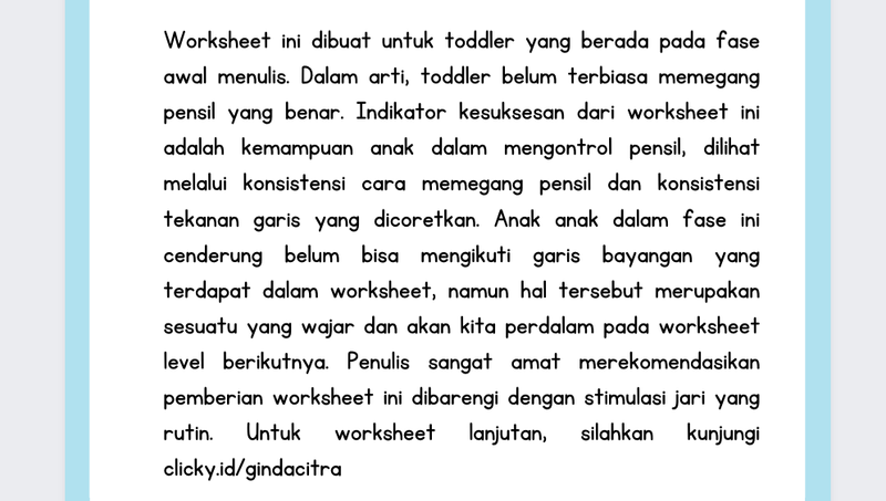 Highlight image for BUKU PRA MENULIS ANAK : Pencil Control