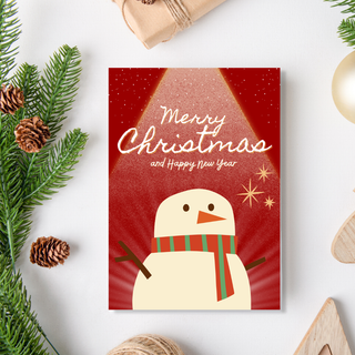 image for Snowman Christmas Card button