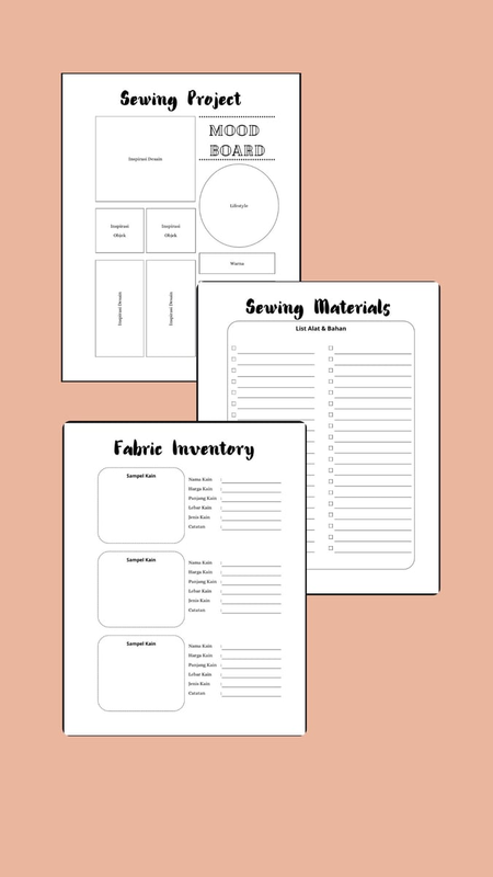 Highlight image for Download Template PDF Buku Planner Menjahit