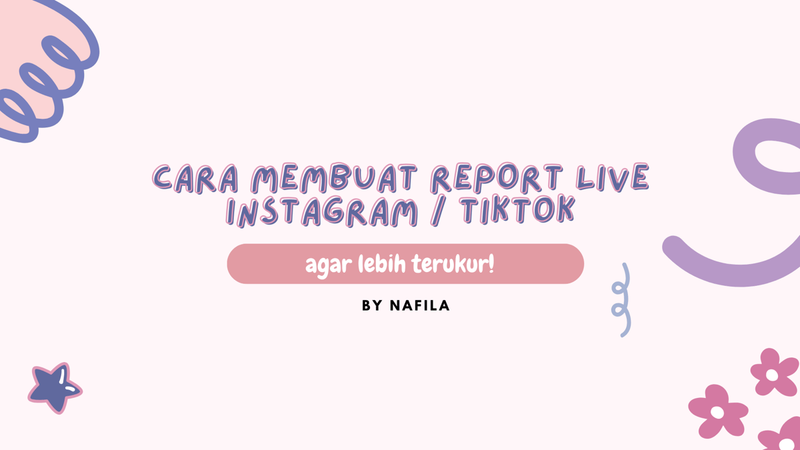Highlight image 1 for Template Cara Membuat Laporan Report Live Talkshow di Instagram / Tiktok 