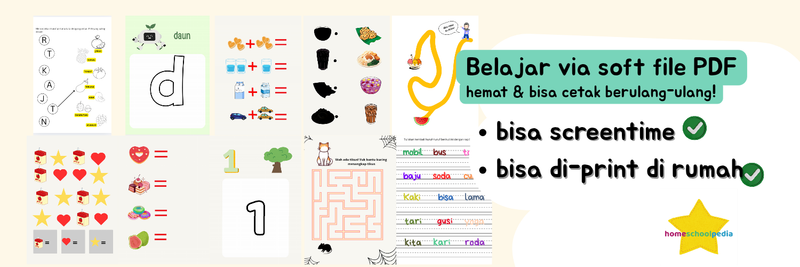 Highlight image for Worksheet Activity Volume 1 - Bundle Anak 3-5 Tahun Homeschoolpedia