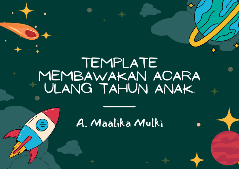 Highlight image 1 for (FREE TEMPLATE) TEKS MC UNTUK ACARA ULANG TAHUN ANAK