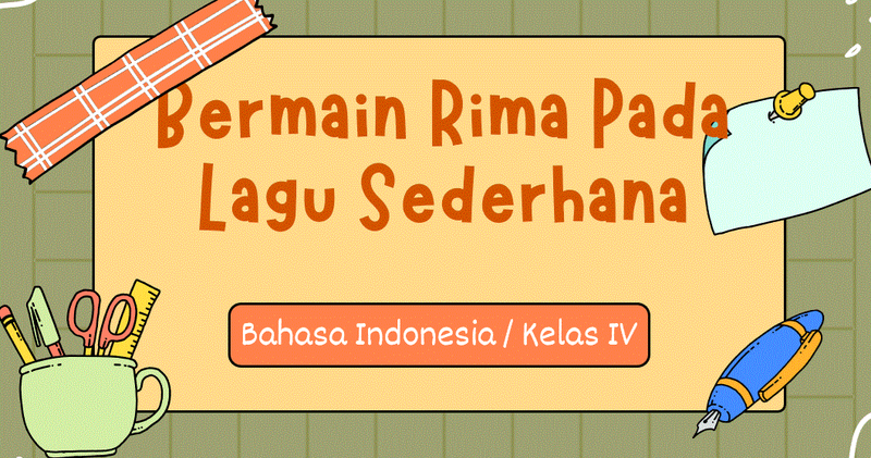 Highlight image for PPT Bahasa Indonesia - Bermain Rima 