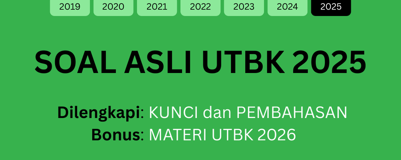 Highlight image for Download SEKARANG! Soal Asli UTBK 2025 dan Pembahasannya PDF