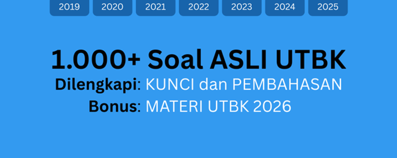 Highlight image 1 for Download NOW! 1.000+ Soal Asli UTBK 2019 sampai 2025 dan PEMBAHASANnya