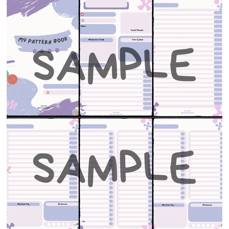 Highlight image for Template Pattern Crochet [Purple]