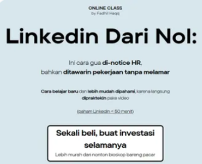 image for Rahasia dapet kesempatan tersembunyi di Linkedin (Cara optimasi profil dan berkoneksi yang bener) button