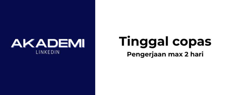 Highlight image 1 for Tinggal copas - Jasa Upgrade Linkedin