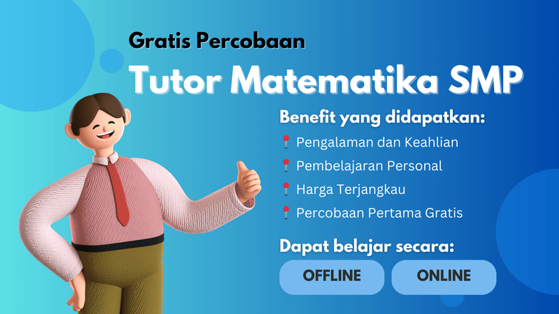 Highlight image 1 for [Gratis Coba Tutor] Matematika SMP Lebih Mudah dan Menyenangkan dengan Jasa Privat Kami!