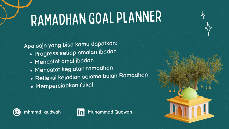 Highlight image for [100% Donasi] Ramadhan Goal Planner
