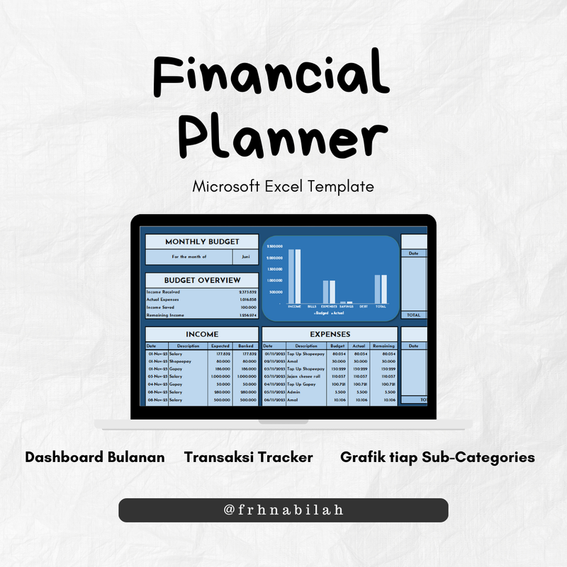 Highlight image for [FREE]Template Financial Planner agar Lebih Hemat 