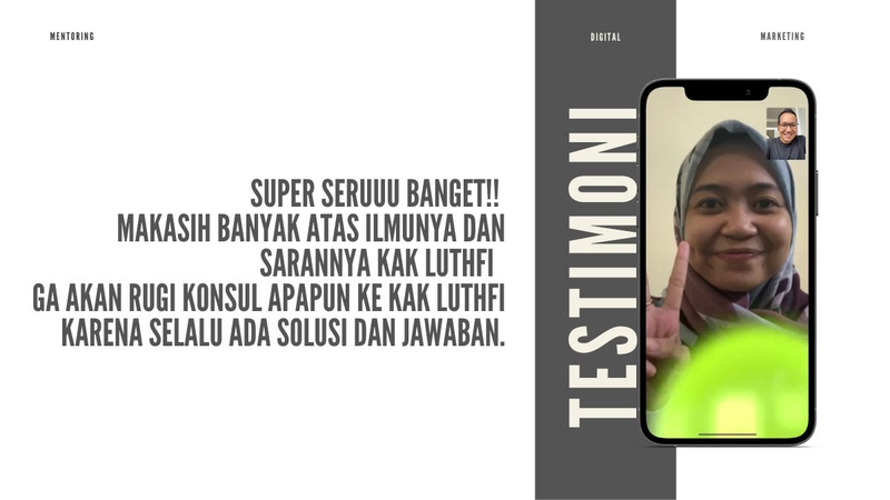 Highlight image 2 for KONSULTASI / MENTORING 1on1 UNTUK DIGITAL MARKETING [180 menit]