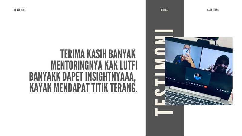 Highlight image 3 for KONSULTASI / MENTORING 1on1 UNTUK DIGITAL MARKETING [180 menit]