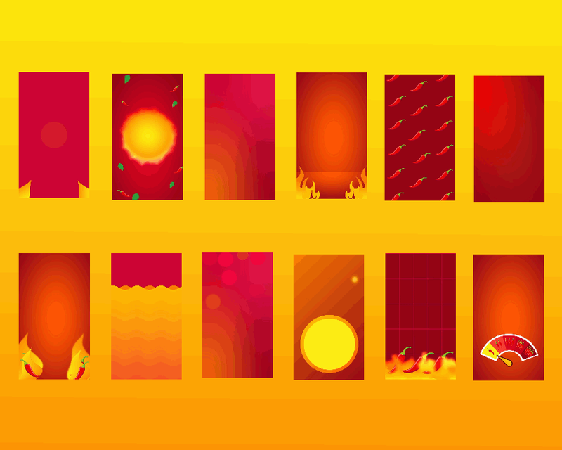 Highlight image for Hot Spicy Background Template Canva