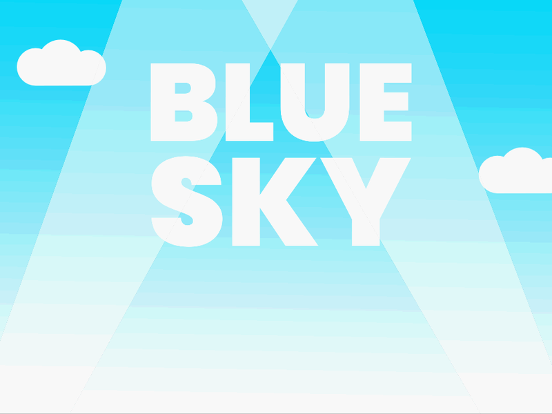 Highlight image for Blue Sky Background Template Canva