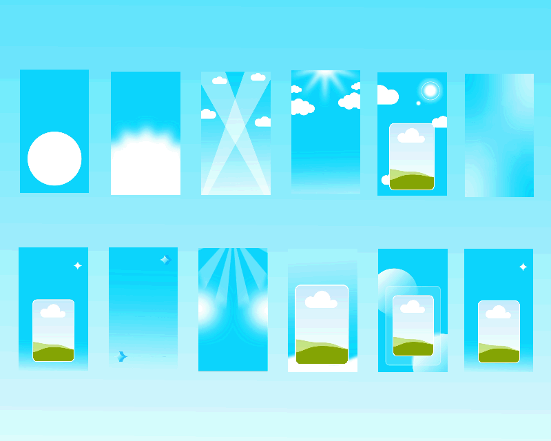 Highlight image for Blue Sky Background Template Canva