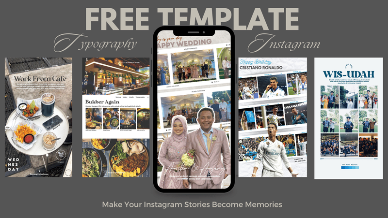 Highlight image for [FREE TEMPLATE] Wedding Instatory Typography