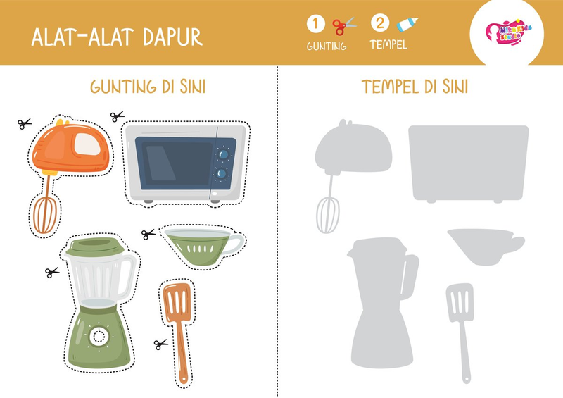 Highlight image 5 for Potong dan Tempel (Cut and Paste) Seri Benda dan Bentuk
