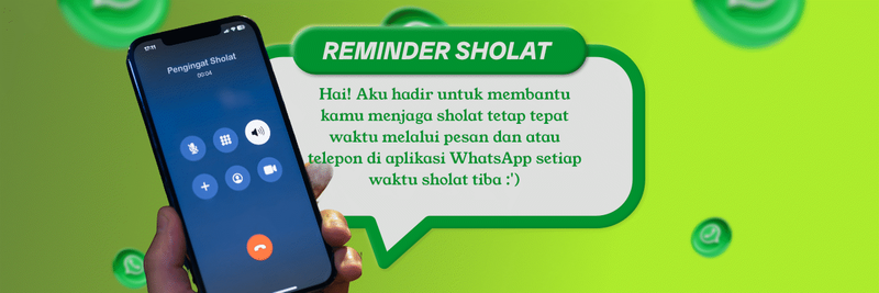 Highlight image 1 for ⏰Your Prayer Reminder: Pengingat Sholat Lima Waktu via WhatsApp!