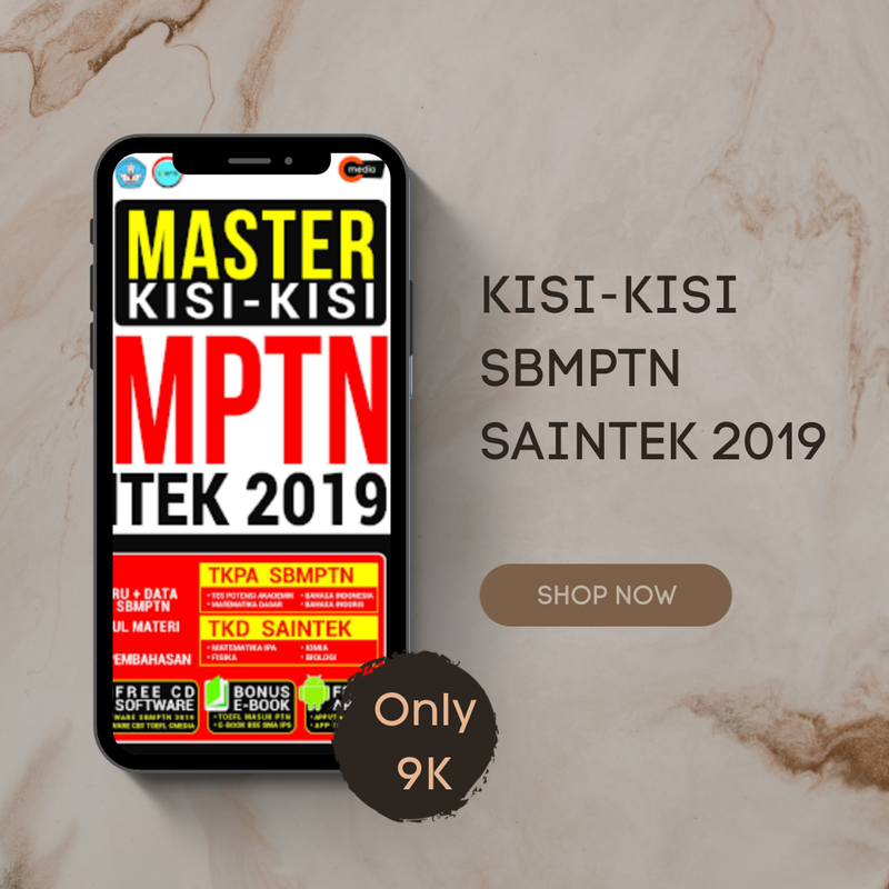 Highlight image for THE KING KISI-KISI SBMPTN SAINTEK 2019