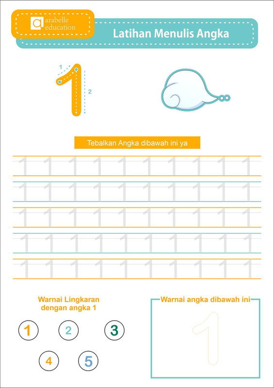 Highlight image for Free Tracing Angka (Pre-School Worksheet)