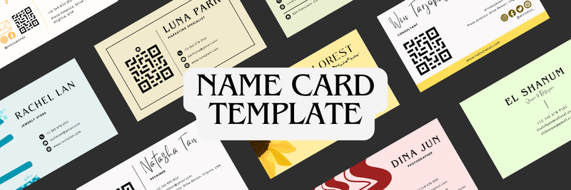 [FREE] Name Card Template | Clicky