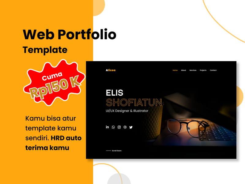 Highlight image for MIDDLE Portofolio website