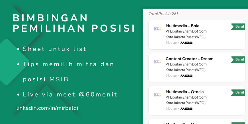 Highlight image for Bimbingan Pemilihan Mitra