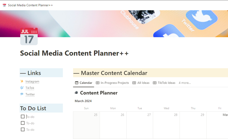 Highlight image for Optimized Social Media Content Planner (Recommended)