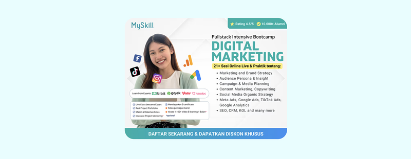 Highlight image for Link Promo Diskon DIGITAL MARKETING: FULLSTACK INTENSIVE BOOTCAMP - Batch 38