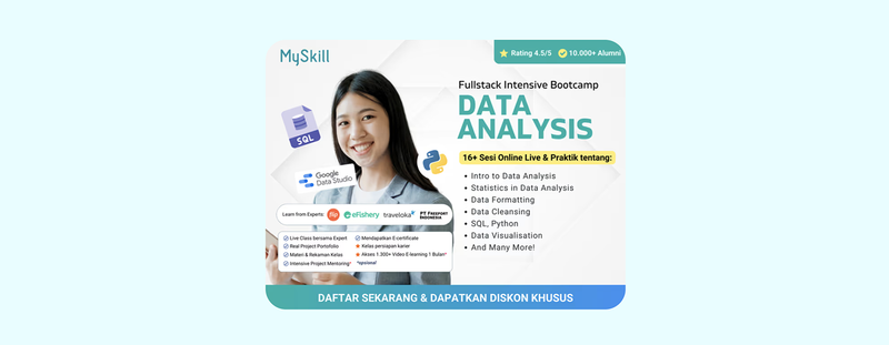 Highlight image for link promo diskon DATA ANALYSIS: FULLSTACK INTENSIVE BOOTCAMP
