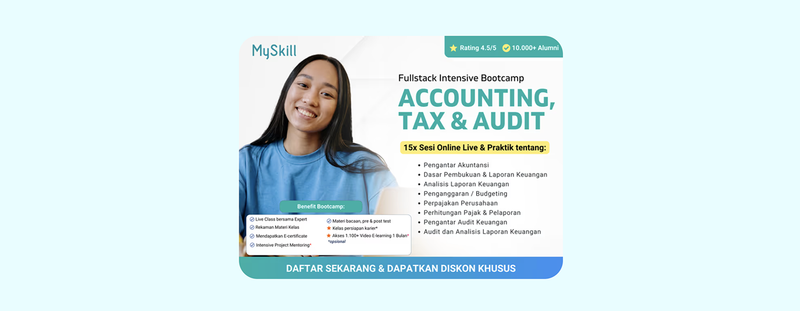 Highlight image for link promo diskon ACCOUNTING, TAX & AUDIT FULLSTACK INTENSIVE BOOTCAMP