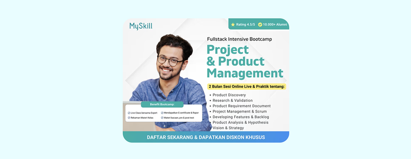 Highlight image for link diskon promo PROJECT & PRODUCT MANAGEMENT BOOTCAMP