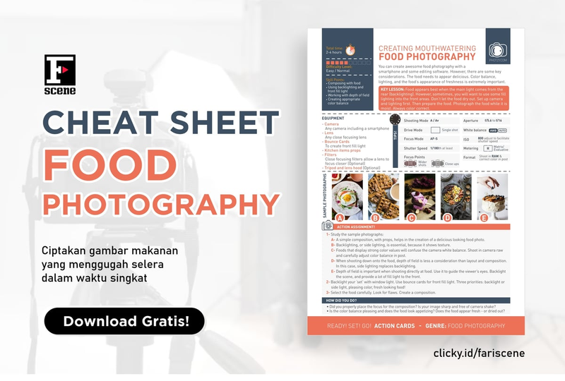 Highlight image for [FREE] Cheat Sheet Food Photography