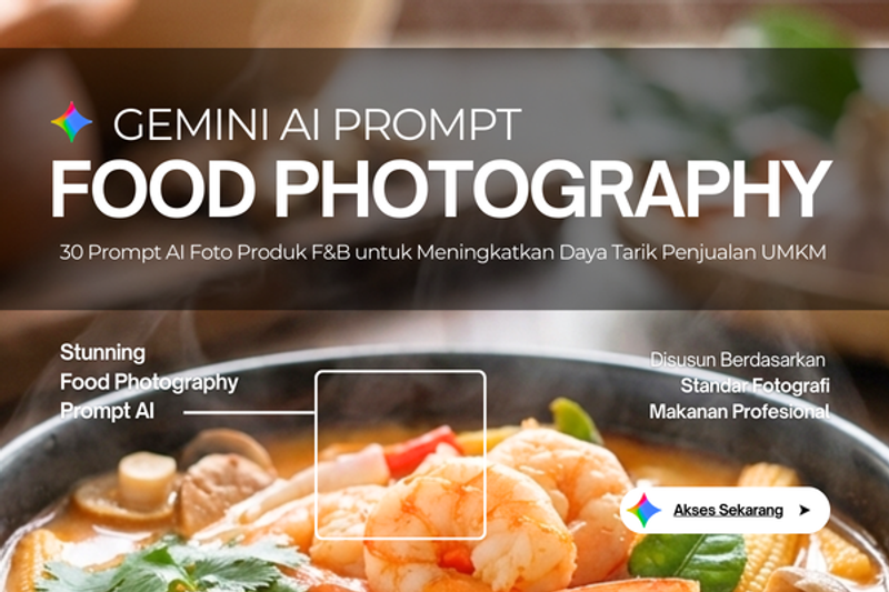 Highlight image for 30 Prompt AI Rahasia Brand Besar: Ubah Foto Makanan Biasa Jadi Super Premium