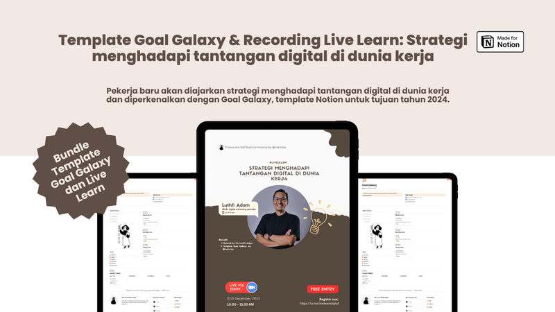 Highlight image for Goal Galaxy dan materi Live Learn Strategi menghadapi tantangan digital di dunia kerja