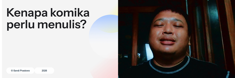 Highlight image for Video Rekaman Kelas Menulis: "Kenapa komika perlu menulis?" (+File)