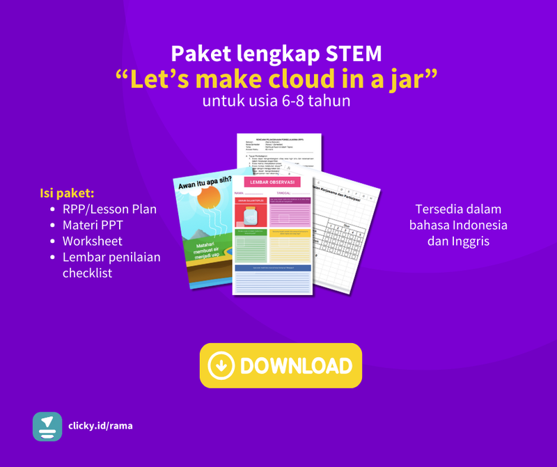Highlight image for Paket lengkap STEM “Let’s make cloud in a jar”