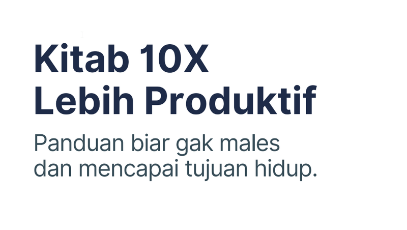 Highlight image for Kitab panduan biar gak males dan mencapai tujuan hidup.