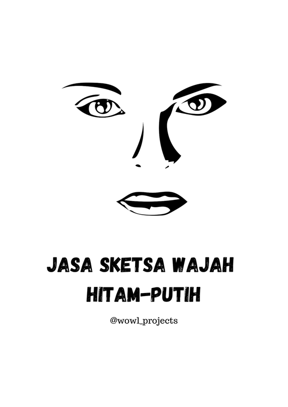 Highlight image 1 for [Free] Jasa Sketsa Wajah BW Manual
