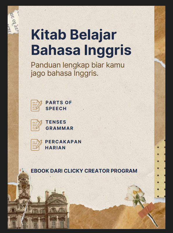 Kitab Belajar Bahasa Inggris yang Lengkap!