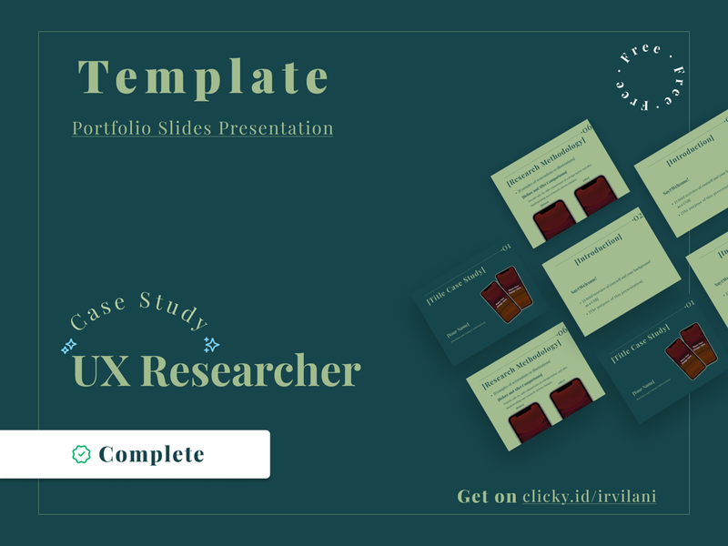 Highlight image for [FREE] Template Slides Presentation Case Study UX Researcher For Client