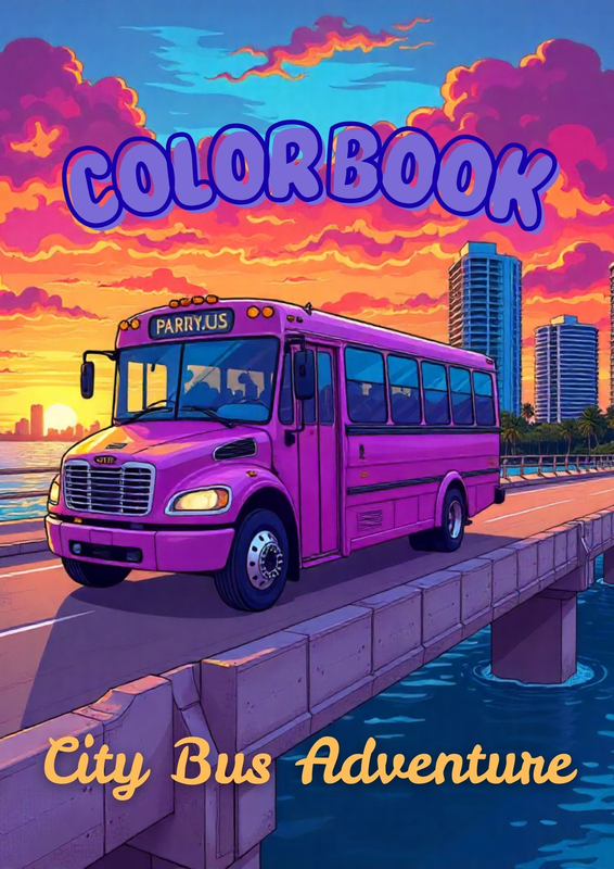 Highlight image for Color Book - City Bus Adventure